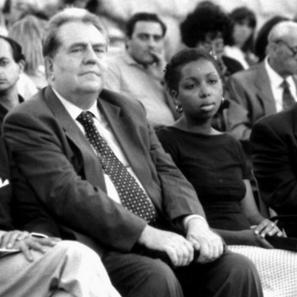 Da sinistra: Bruno Enrico Longhini, Giuseppe Pontiggia, Marie Ndiaye, Manuel Vàsquez Montalbàn