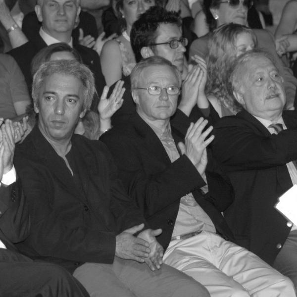 Premiati di Letteratura, da sinistra: Paolo Di Stefano, Aziz Chouaki, David Grossman, Gianni Minà, Gitka Frantova