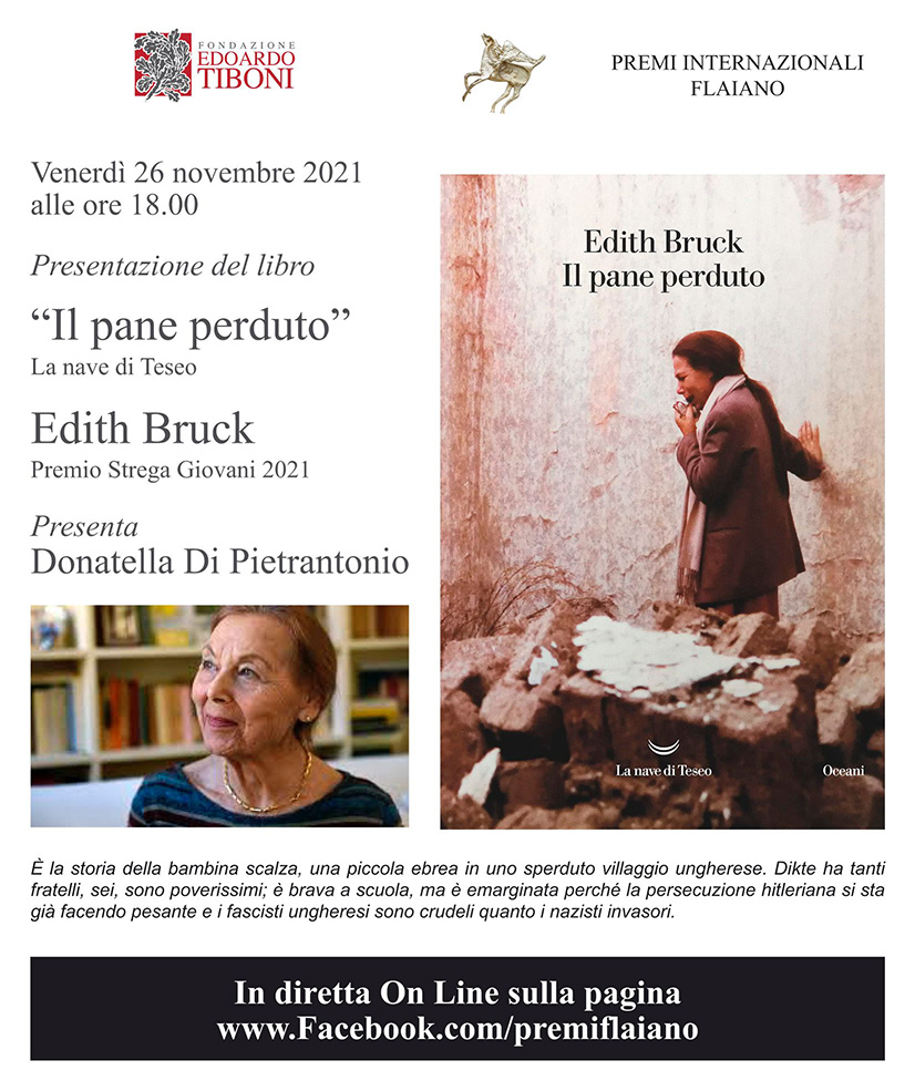 Presentazione del libro ''Il pane perduto'' di Edith Bruck